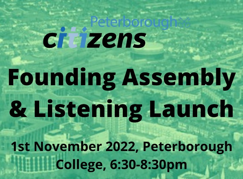 Peterborough Citizens' Founding Assembly invitation
